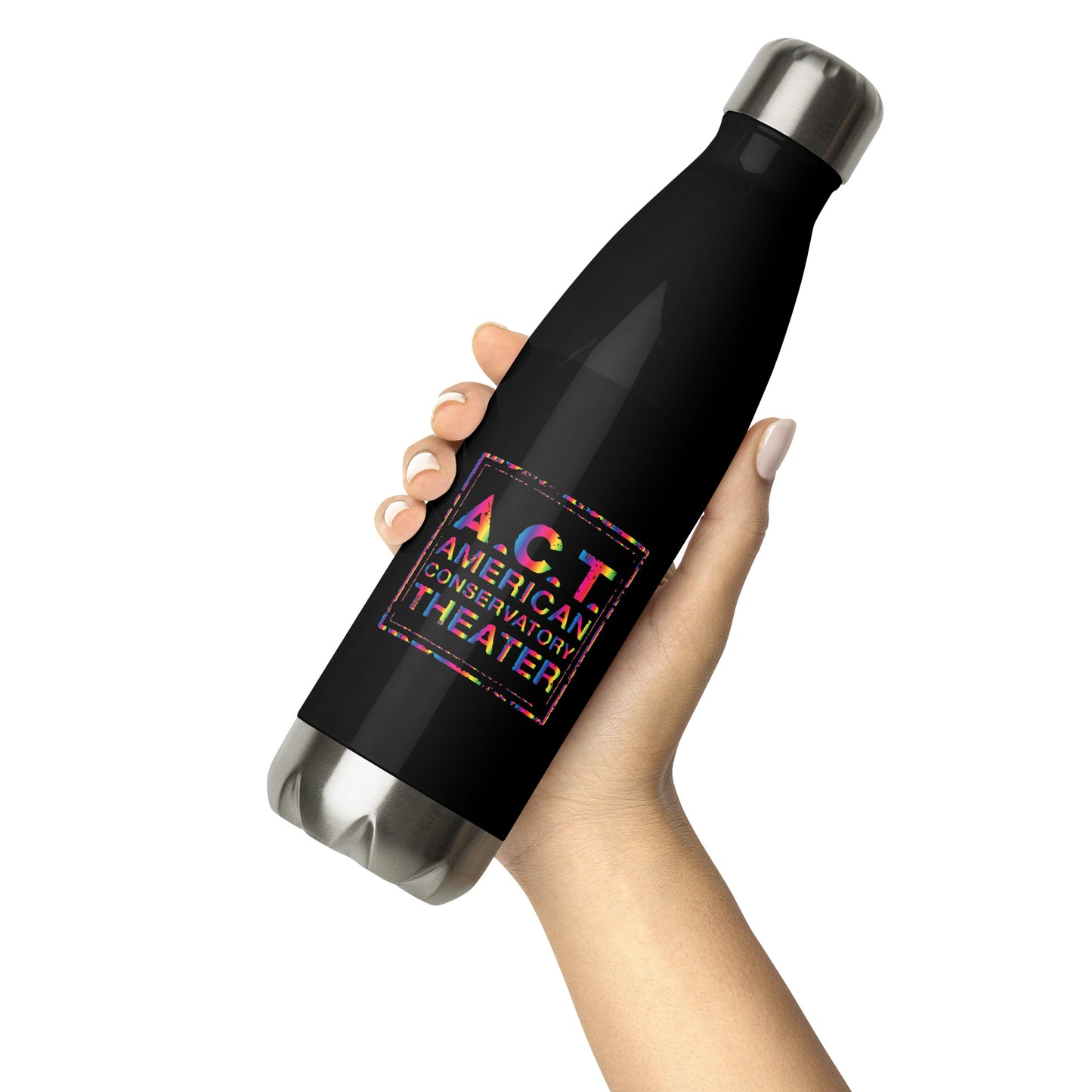 Staff and Students Only - Rainbow Stainless Steel Water Bottle