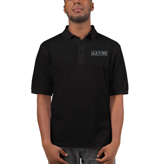 A.C.T. Theater Blacks FOH/BOH Genderless Premium Polo