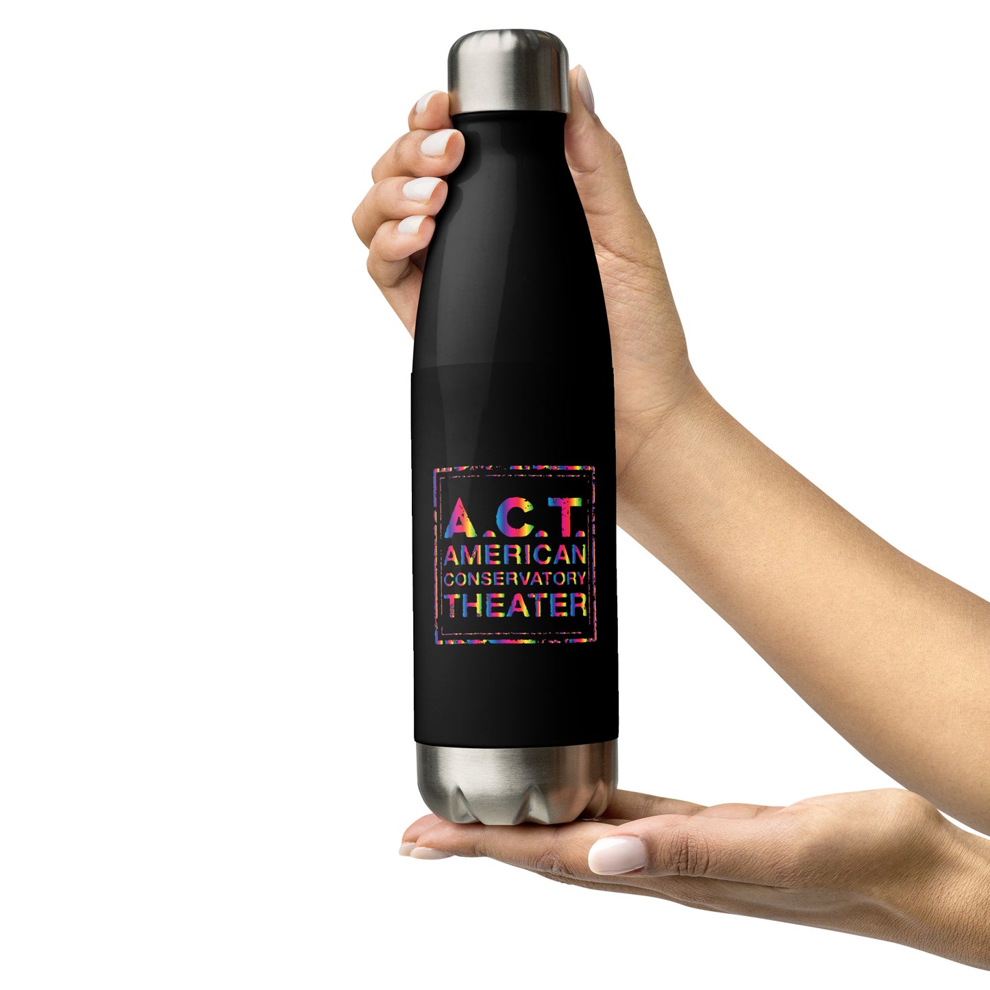Staff and Students Only - Rainbow Stainless Steel Water Bottle