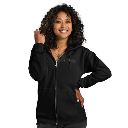 A.C.T. Theater Blacks FOH/BOH Genderless Heavy Blend Zip Hoodie