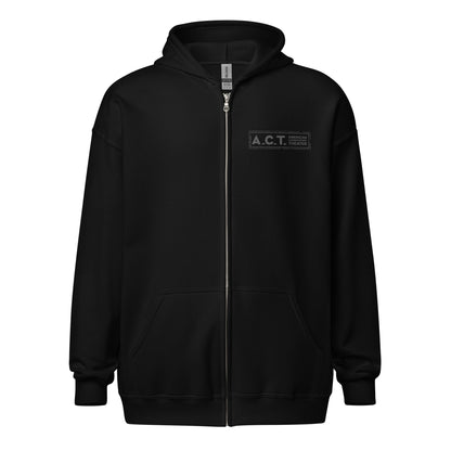 A.C.T. Theater Blacks FOH/BOH Genderless Heavy Blend Zip Hoodie